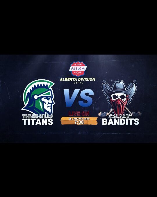 Catch us in action tomorrow in Three Hills vs @yycbanditshockey_usphl !